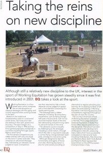 EQLife Magazine : Working Equitation